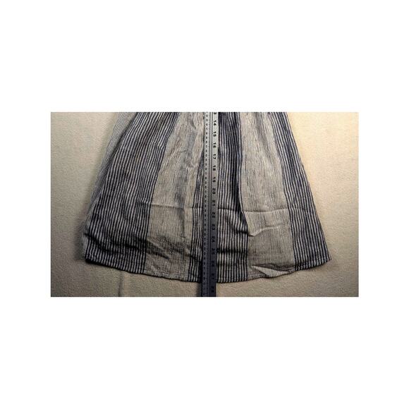 American Eagle Dress One Shoulder Cotton Blue White Stripe Size Med Pull On - Picture 3 of 8